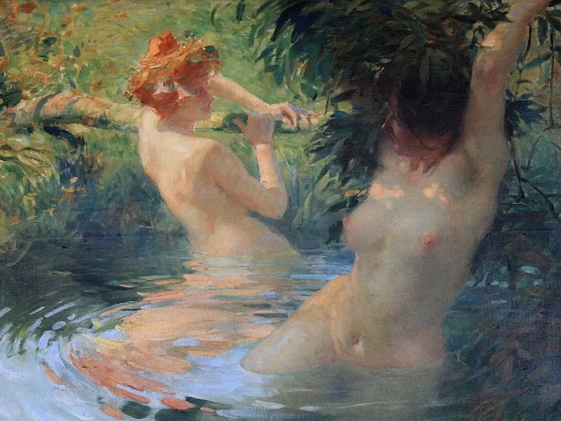 1860-Antoine Calbet - Le ondine